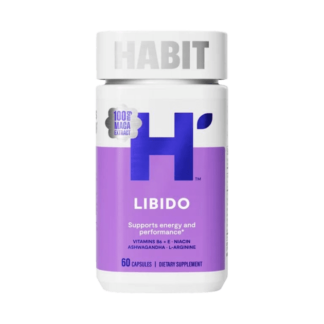 HABIT Libido Supplement, Supports Energy & Performance, Vitamin B6 & E, Ashwagandha, Maca, 60 Capsules |New look| |Exp 2026| - Image 2